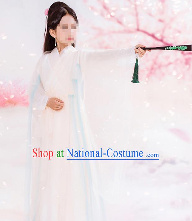 Traditional Chinese Ancient Fairy Costume, China Han Dynasty Palace Lady Hanfu Embroidered Trailing Dress for for Kids