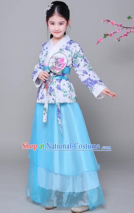 Traditional Chinese Ancient Princess Fairy Costume, China Han Dynasty Imperial Consort Clothing for Kids