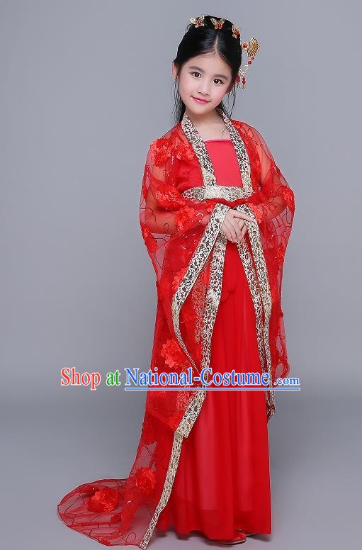 Traditional Ancient Chinese Costume Chinese Style Wedding Dress Ancient Tang Dynasty hanfu princess Clothing