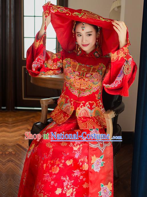 Traditional Ancient Chinese Costume Chinese Style Wedding Dress Ancient Tang Dynasty hanfu princess Clothing