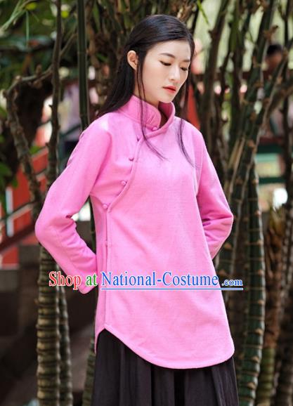 Traditional Ancient Chinese Young Women Cheongsam Dress Republic of China Tangsuit Stand Collar Blouse Dress Tang Suit Clothing