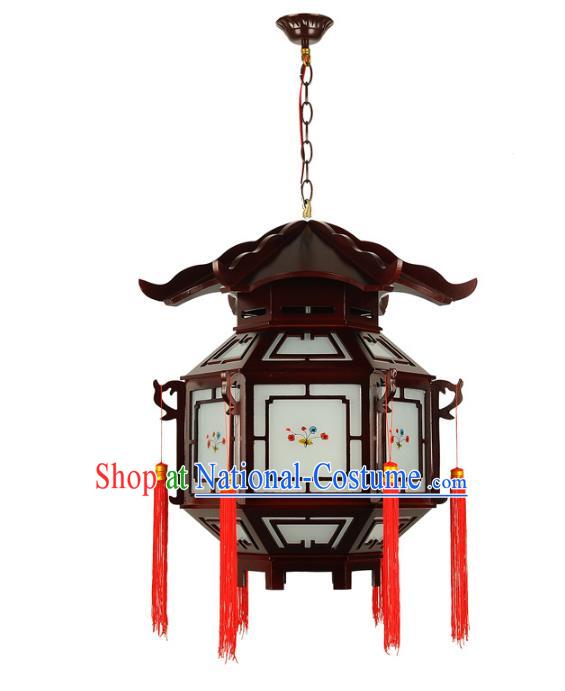 Traditional Chinese Handmade Wood Palace Lantern China Ceiling Palace Lamp