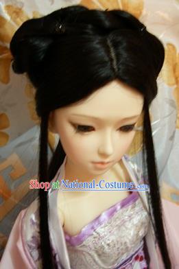 Traditional Handmade Chinese Ancient Palace Lady Hair Accessories Wig for Women