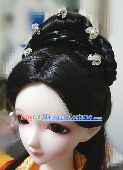 Traditional Handmade Chinese Ancient Princess Hair Accessories Wig for Women