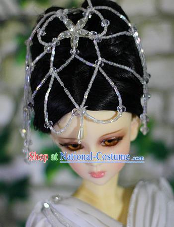 Traditional Handmade Chinese Ancient Han Dynasty Palace Lady Hair Accessories and Wig Sheath for Women