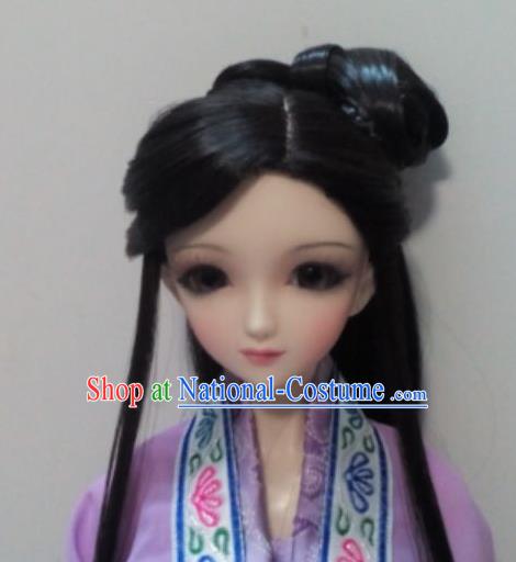 Traditional Handmade Chinese Ancient Princess Nobility Lady Wig Sheath for Women