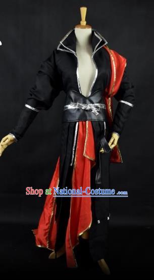 Traditional Chinese Ming Dynasty Swordsman Costume Ancient Cosplay Imperial Bodyguard Clothing for Men