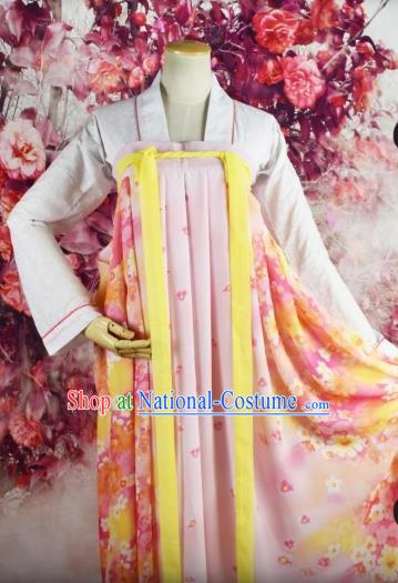 Traditional Chinese Ancient Princess Costume Tang Dynasty Palace Lady Dress Clothing for Women