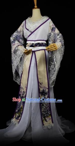 Traditional Chinese Ancient Princess Hanfu Costume Han Dynasty Nobility Lady Dress Clothing for Women