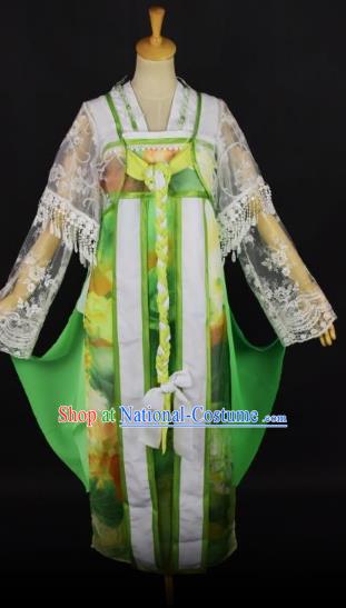 Traditional Chinese Ancient Peri Costume Han Dynasty Nobility Lady Clothing for Women