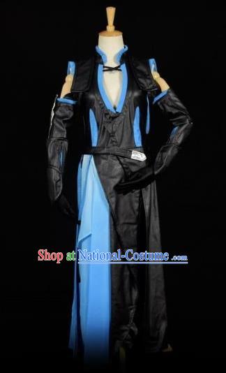 Traditional Chinese Ancient Swordsman Embroidered Costume Tang Dynasty Kawaler Clothing for Men