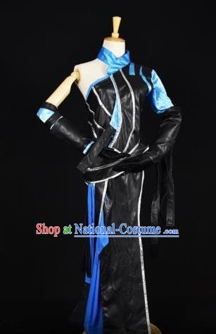 Traditional Chinese Ancient Cosplay Swordswoman Costume Tang Dynasty Young Lady Clothing