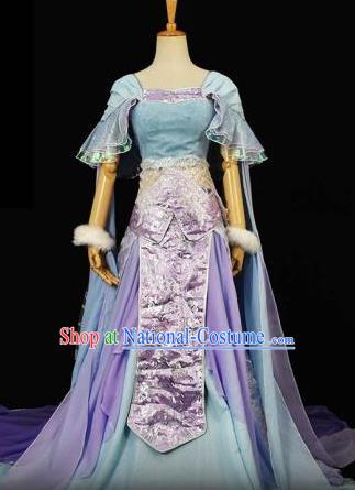 Traditional Chinese Ancient Cosplay Royal Princess Costume Tang Dynasty Palace Lady Dress Clothing