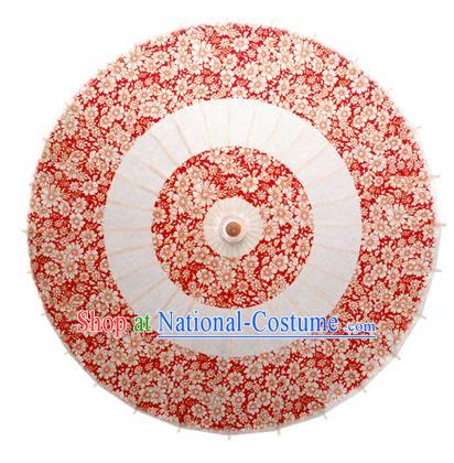 Asian China Dance Umbrella Stage Performance Umbrella Handmade Red Oil-paper Umbrellas