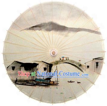 Asian China Dance Handmade Umbrella Stage Performance Umbrella Bamboo Oil-paper Umbrellas