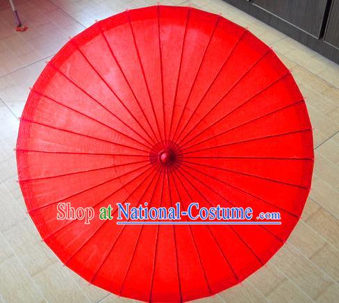 Asian China Dance Handmade Wedding Umbrella Stage Performance Umbrella Red Oil-paper Umbrellas