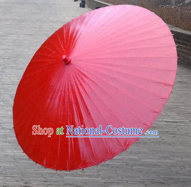 Asian China Dance Handmade Umbrella Red Oil-paper Umbrella Stage Performance Props Umbrellas