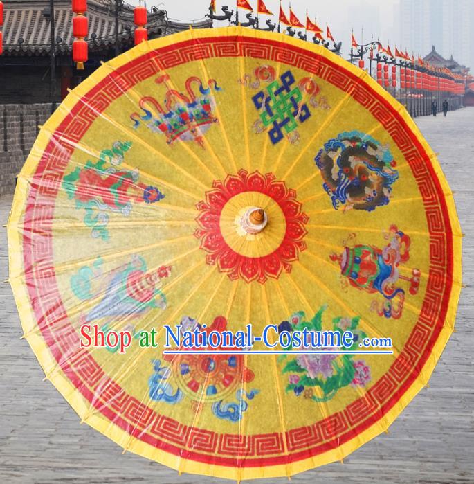 China Traditional Dance Handmade Umbrella Oil-paper Umbrella Stage Performance Props Umbrellas