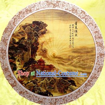 China Traditional Dance Handmade Umbrella Classical Printing Oil-paper Umbrella Stage Performance Props Umbrellas