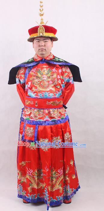 Traditional China Beijing Opera Costume Gifted Scholar Embroidered Robe and Hat Ancient Chinese Peking Opera Embroidery Clothing