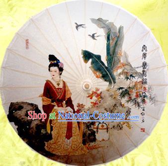 Handmade China Traditional Dance Wedding Umbrella Classical Palace Lady Oil-paper Umbrella Stage Performance Props Umbrellas