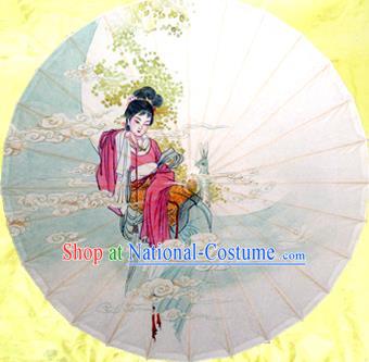 Handmade China Traditional Dance Wedding Umbrella Classical Painting Beauty Oil-paper Umbrella Stage Performance Props Umbrellas