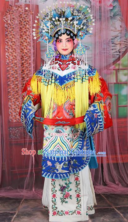 Chinese Beijing Opera Diva Imperial Concubine Embroidered Costume, China Peking Opera Actress Embroidery Clothing