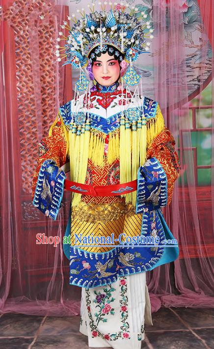 Chinese Beijing Opera Diva Embroidered Costume, China Peking Opera Actress Embroidery Clothing