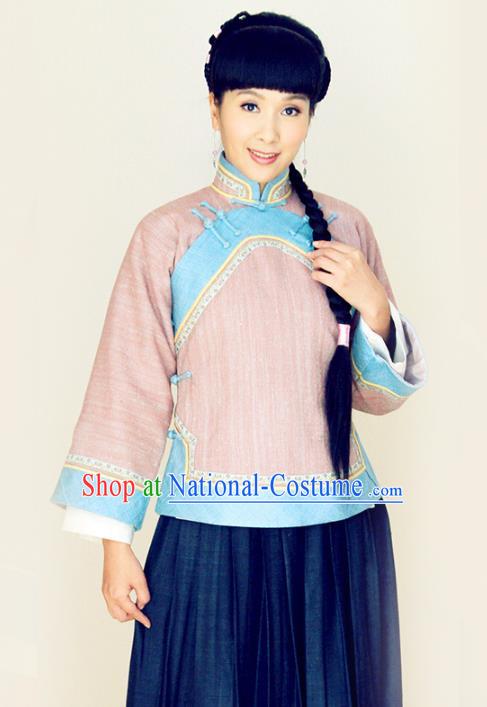 Traditional Chinese Ancient Republic of China Young Mistress Embroidered Xiuhe Suit Clothing for Women