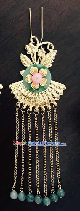 Asian China Handmade Classical Hair Accessories Phoenix Hairpins Tassel Step Shake