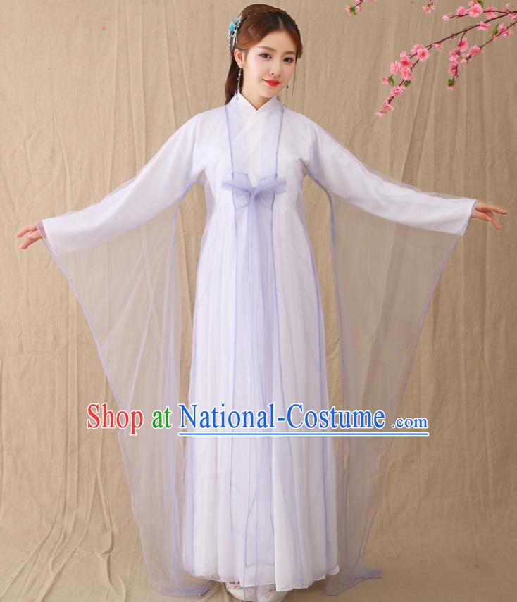 Traditional Chinese Han Dynasty Palace Princess Costume, China Ancient Fairy Hanfu Dress Clothing for Women