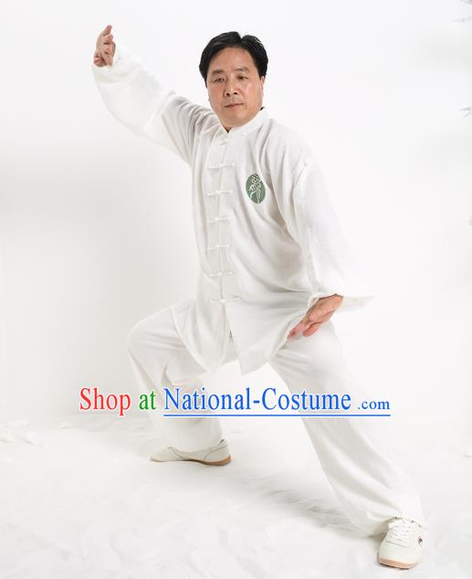 Top Grade Chinese Kung Fu Costume Tai Ji Training Uniform, China Martial Arts Gongfu Clothing for Men