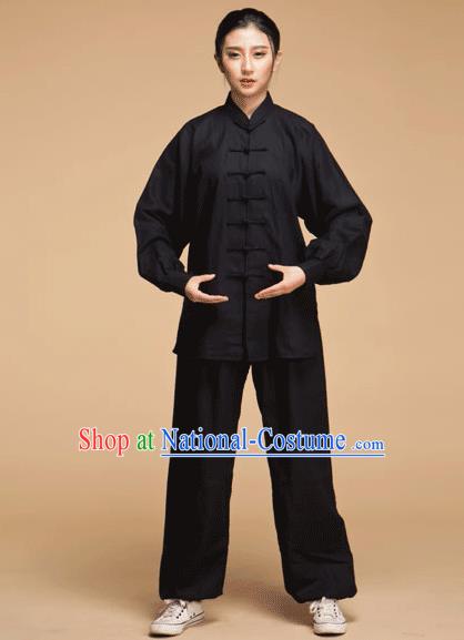 Top Grade Chinese Kung Fu Costume Martial Arts Plated Buttons Uniform, China Tai Ji Wushu Clothing for Women