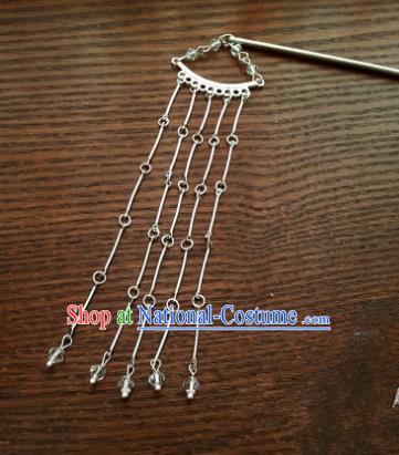 Traditional Handmade Chinese Ancient Classical Hair Accessories Tassel Step Shake Hairpins for Women