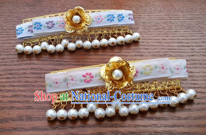 Traditional Handmade Chinese Ancient Classical Hair Accessories Beads Tassel Hair Stick Hairpins for Women