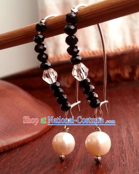 Traditional Handmade Chinese Ancient Princess Hanfu Eardrop Classical Earrings for Women