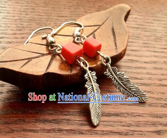 Traditional Chinese Handmade Ancient Princess Hanfu Eardrop Classical Palace Lady Earrings for Women