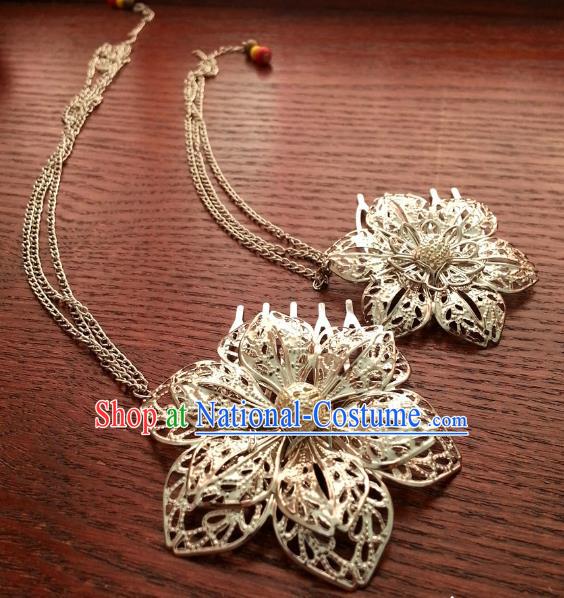 Traditional Chinese Handmade Classical Hair Accessories Tassel Hair Comb Ancient Hanfu Hairpins for Women