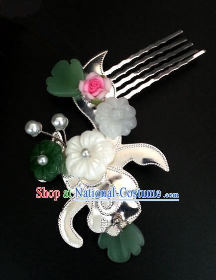 Handmade Traditional Chinese Classical Hair Accessories Ancient Bride Hanfu Hair Comb for Women