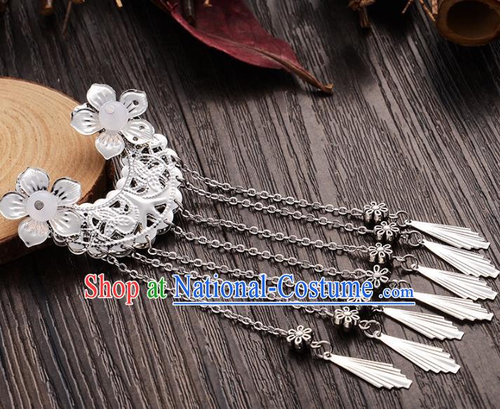 Handmade Asian Chinese Classical Hair Accessories Hairpins Hanfu Tassel Hair Stick for Women