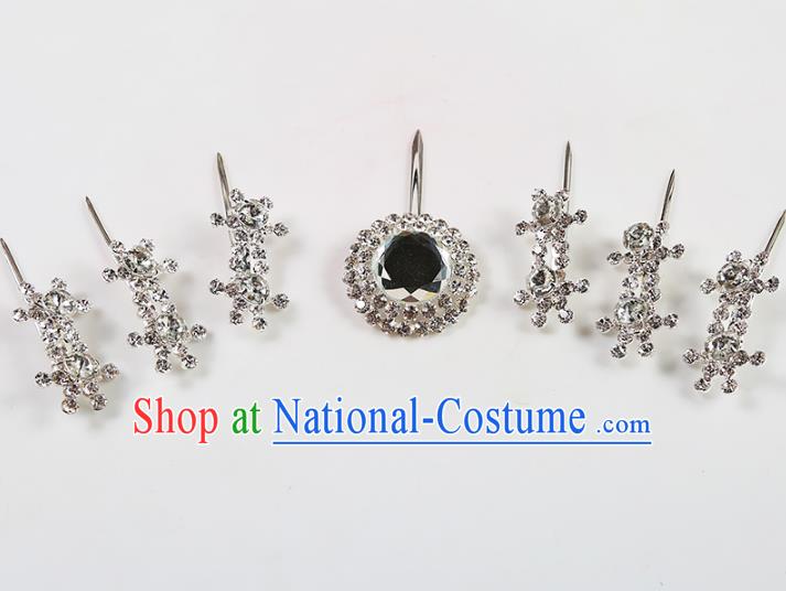 Chinese Beijing Opera Actress Hair Accessories Crystal Hairpins, China Peking Opera Diva Headpiece