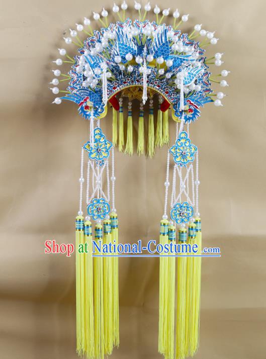 Chinese Beijing Opera Imperial Concubine Headpiece, China Peking Opera Imperial Consort Phoenix Coronet