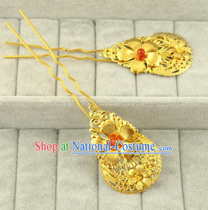 Asian Chinese Handmade Classical Hair Accessories Palace Lady Hanfu Hairpins for Women