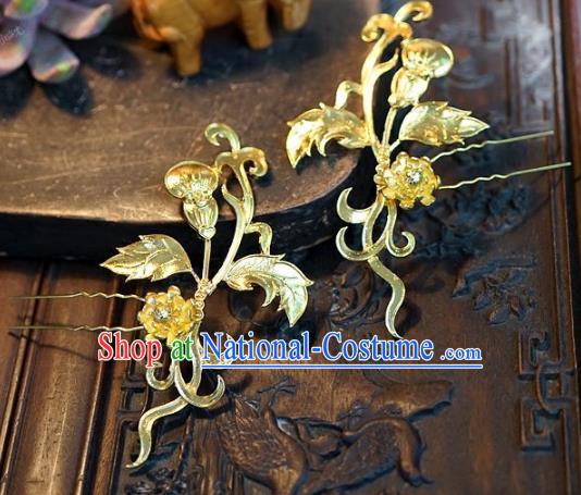 Chinese Handmade Classical Hairpins Hair Accessories Ancient Bride Hair Clips for Women