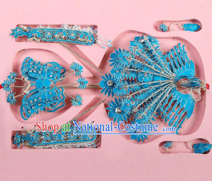 Chinese Beijing Opera Actress Hair Accessories Phoenix Hairpins, China Peking Opera Diva Headpiece