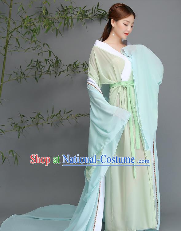 Traditional Chinese Ancient Palace Lady Fairy Costume, China Tang Dynasty Imperial Consort Hanfu Clothing for Women