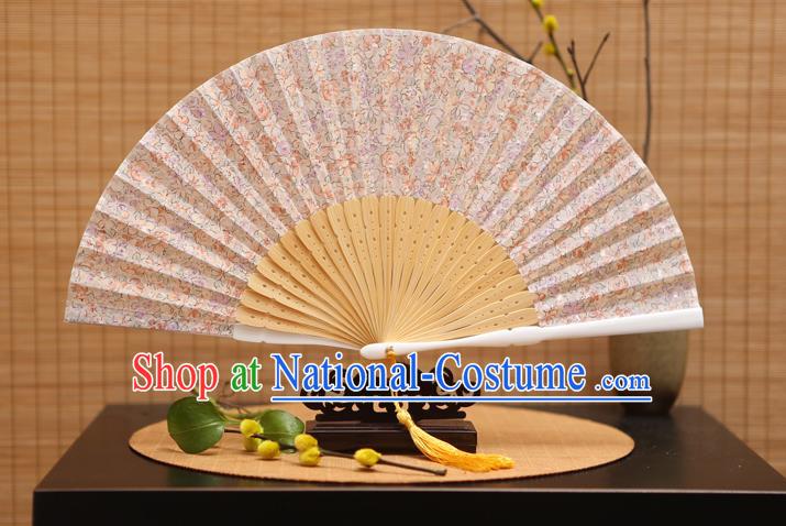 Traditional Chinese Crafts Printing Folding Fan, China Beijing Opera Silk Fans for Women