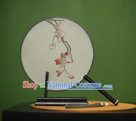 Traditional Chinese Crafts Round Silk Fan, China Palace Fans Princess Printing Circular Fans for Women