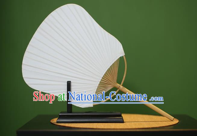 Traditional Chinese Crafts Xuan Paper Fan, Chinese Art Paper Palace Fans Bamboo Handle Fans for Women