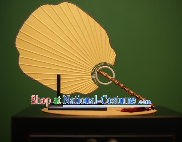 Traditional Chinese Crafts Xuan Paper Fan, Chinese Art Paper Palace Fans Bamboo Handle Fans for Women